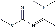 N-(1-Dimethylaminoethylidene)dithiocarbamic acid methyl ester Struktur