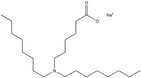 6-(Dioctylamino)hexanoic acid sodium salt Struktur