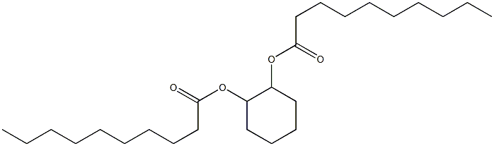 Didecanoic acid 1,2-cyclohexanediyl ester Struktur