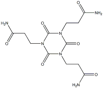 2,4,6-Trioxo-1,3,5-triazine-1,3,5(2H,4H,6H)-tri(propanamide) Struktur