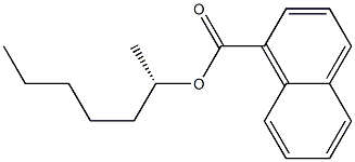 (+)-1-Naphthoic acid [(S)-1-methylhexyl] ester Struktur