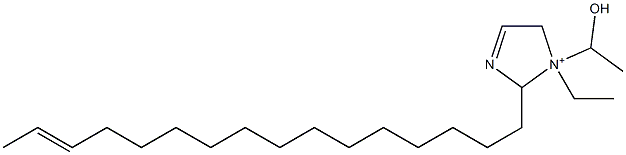 1-Ethyl-2-(14-hexadecenyl)-1-(1-hydroxyethyl)-3-imidazoline-1-ium Struktur