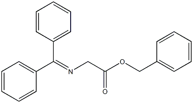 (Benzhydrylideneamino)acetic acid benzyl ester Struktur