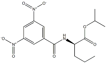 (2R)-2-[(3,5-Dinitrobenzoyl)amino]pentanoic acid isopropyl ester Struktur