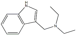 N,N-Diethyl-1H-indole-3-methanamine Struktur