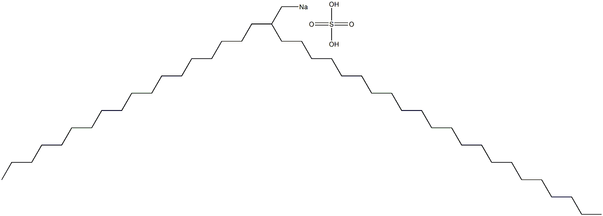 Sulfuric acid 2-octadecyltetracosyl=sodium salt Struktur