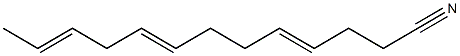 4,8,11-Tridecatrienenitrile Struktur