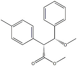 (2R,3R)-3-Methoxy-2-(4-methylphenyl)-3-phenylpropionic acid methyl ester Struktur