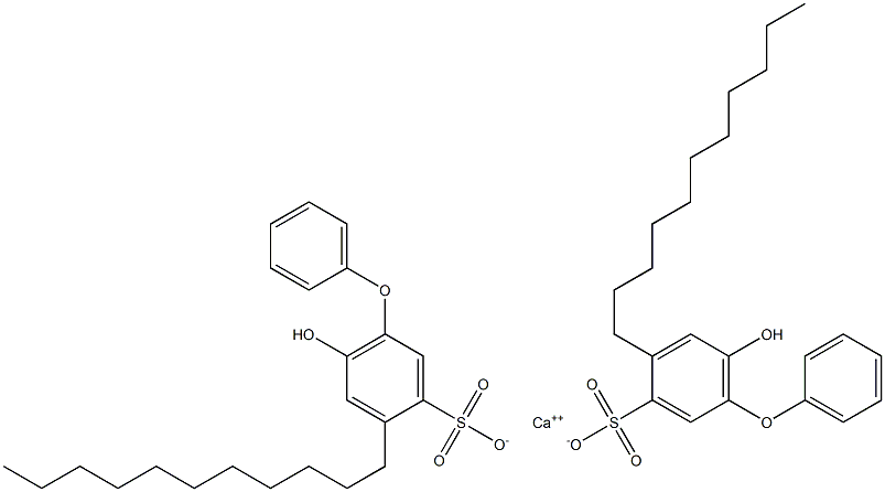 Bis(6-hydroxy-4-undecyl[oxybisbenzene]-3-sulfonic acid)calcium salt Struktur