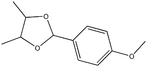 2-(4-Methoxyphenyl)-4,5-dimethyl-1,3-dioxolane Struktur