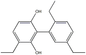 4-Ethyl-2-(2,5-diethylphenyl)benzene-1,3-diol Struktur