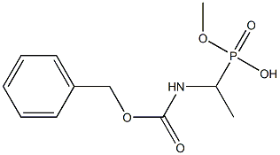 1-(Benzyloxycarbonylamino)ethylphosphonic acid methyl ester Struktur