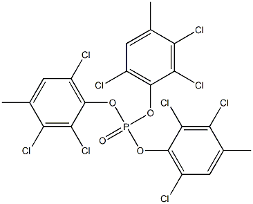 Phosphoric acid tris(2,3,6-trichloro-4-methylphenyl) ester Struktur