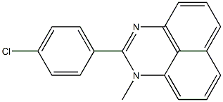 2-(4-Chlorophenyl)-1-methyl-1H-perimidine Struktur