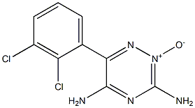 6-(2,3-Dichlorophenyl)-1,2,4-triazine-3,5-diamine2-oxide Struktur