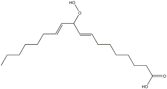 10-Hydroperoxyoctadeca-8,11-dienoic acid Struktur