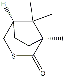 (1S,5R)-1,8,8-Trimethyl-3-thiabicyclo[3.2.1]octan-2-one Struktur