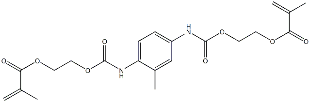 2,5-Bis[(2-methacryloyloxyethoxy)carbonylamino]toluene Struktur