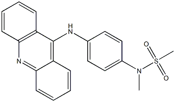 9-[4-[Methylsulfonyl(methyl)amino]anilino]acridine Struktur