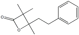 3,3,4-Trimethyl-4-(2-phenylethyl)oxetan-2-one Struktur