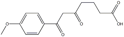 7-(4-Methoxyphenyl)-5,7-dioxoheptanoic acid Struktur