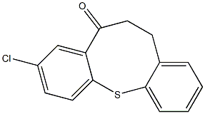 3-Chloro-6,7-dihydro-5H-dibenzo[b,g]thiocin-5-one Struktur