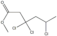 3,3,5-Trichlorohexanoic acid methyl ester Struktur