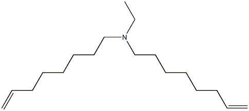 N-Ethyl-N,N-di(7-octenyl)amine Struktur