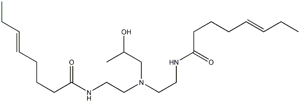 N,N'-[2-Hydroxypropyliminobis(2,1-ethanediyl)]bis(5-octenamide) Struktur