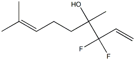 3,3-Difluoro-4,8-dimethyl-1,7-nonadien-4-ol Struktur