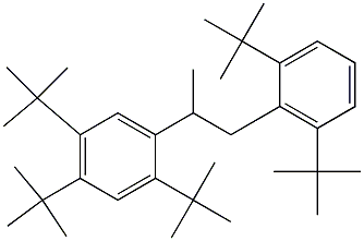 2-(2,4,5-Tri-tert-butylphenyl)-1-(2,6-di-tert-butylphenyl)propane Struktur