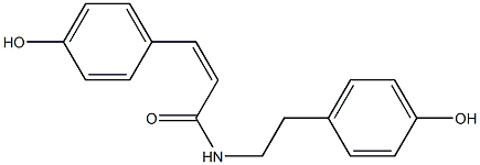 cis-N-p-Coumaroyltyramine Struktur