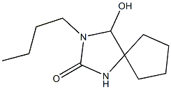 3-Butyl-4-hydroxy-2-oxo-1,3-diazaspiro[4.4]nonane Struktur