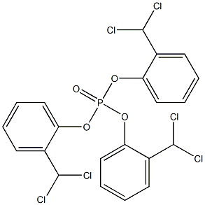 Phosphoric acid tris[o-(dichloromethyl)phenyl] ester Struktur