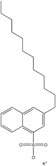 3-Dodecyl-1-naphthalenesulfonic acid potassium salt Struktur