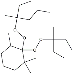 2,2,6-Trimethyl-1,1-bis(1-ethyl-1-methylbutylperoxy)cyclohexane Struktur