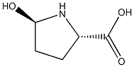 (2S,5R)-5-Hydroxypyrrolidine-2-carboxylic acid Struktur