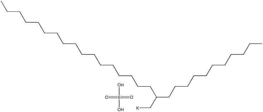 Sulfuric acid 2-undecylnonadecyl=potassium salt Struktur