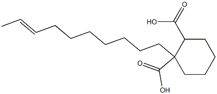 Cyclohexane-1,2-dicarboxylic acid hydrogen 1-(8-decenyl) ester Struktur