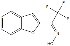 2,2,2-Trifluoro-1-(benzofuran-2-yl)ethanone oxime Struktur