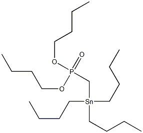 Tributylstannylmethylphosphonic acid dibutyl ester Struktur