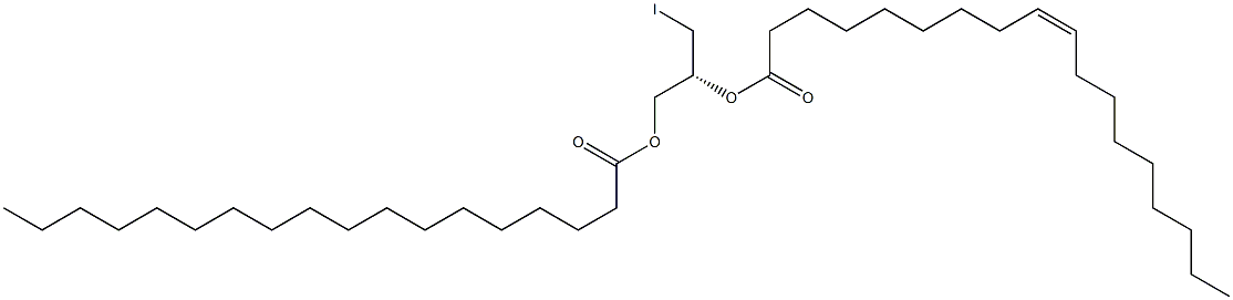 [R,(+)]-3-Iodo-1,2-propanediol 2-oleate 1-stearate Struktur