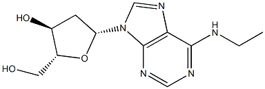 N-Ethyl-2'-deoxyadenosine Struktur