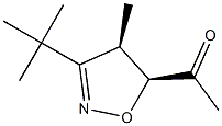 (4R,5S)-5-Acetyl-4-methyl-3-tert-butyl-2-isoxazoline Struktur