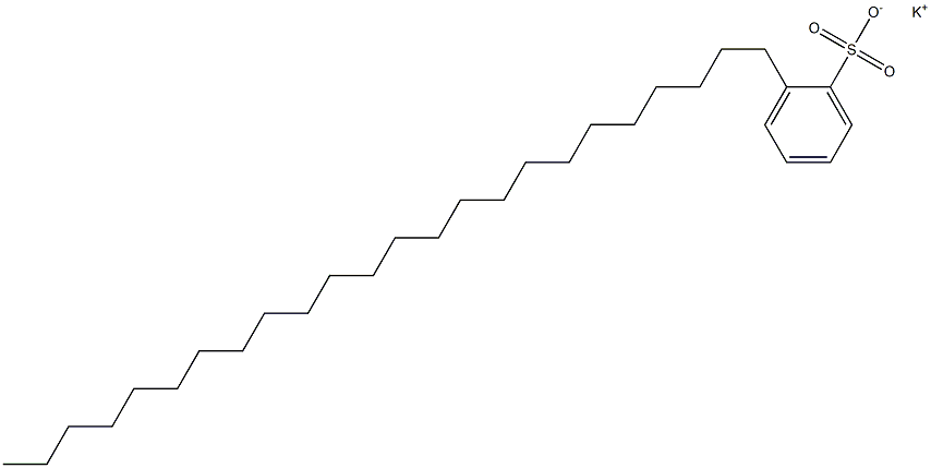 2-Tetracosylbenzenesulfonic acid potassium salt Struktur