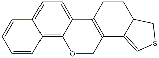 3a,4,5,13-Tetrahydro-3H-naphtho[1,2-c]thieno[3,4-h][2]benzopyran Struktur