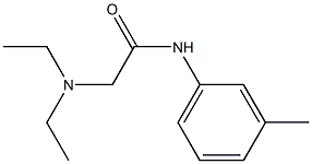 N-[3-Methylphenyl]-2-(diethylamino)acetamide Struktur