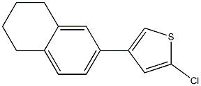 2-Chloro-4-[(5,6,7,8-tetrahydronaphthalen)-2-yl]thiophene Struktur