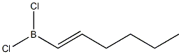 Dichloro(1-hexenyl)borane Struktur