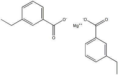 Bis(3-ethylbenzoic acid)magnesium salt Struktur